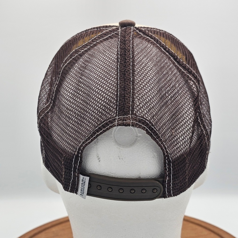 Lincoln‎ Outfitters Farm Life Rooster Trucker Hat Brown Cream Snapback Cap Mesh - Picture 3 of 9